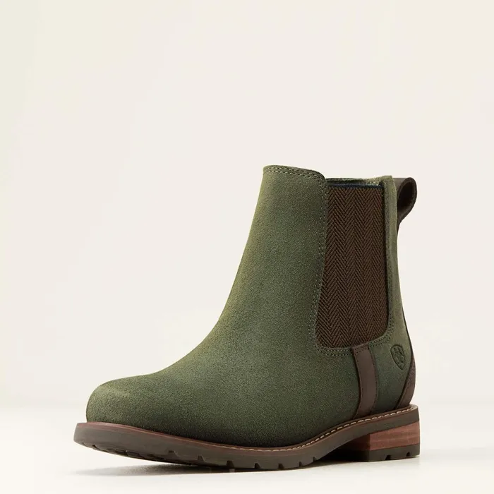 Wexford Waterproof Chelsea Boot Olive Women Ariat Booties