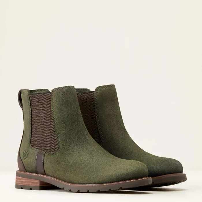 Wexford Waterproof Chelsea Boot Olive Women Ariat Booties Wexford Waterproof Chelsea Boot Olive Women Ariat Booties