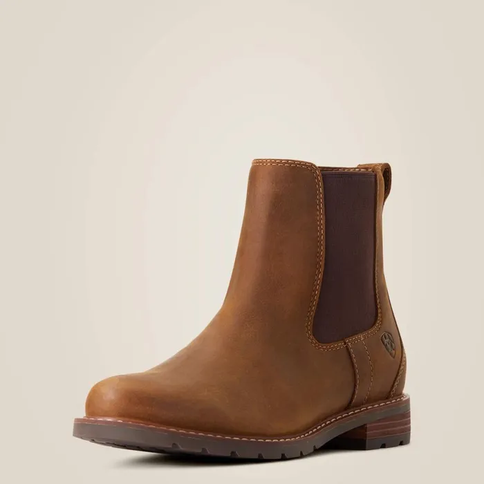 Wexford Waterproof Chelsea Boot Weathered Brown Women Ariat Booties
