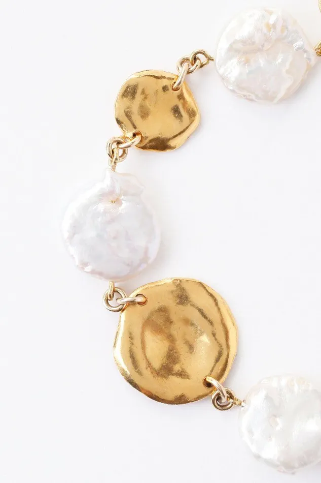 White Keshi Pearl Bracelet Women Chan Luu Bracelets