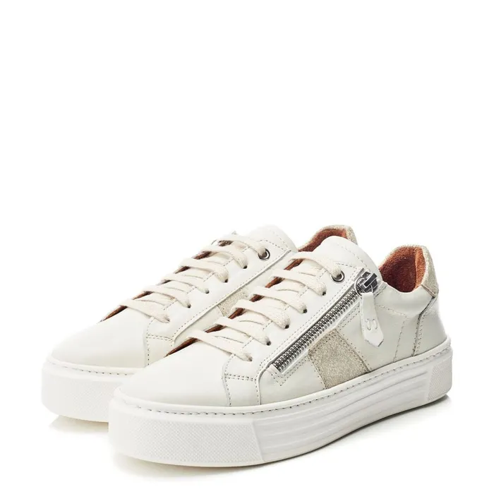 White Trainers Women Moda In Pelle Shoon Sh Ely Off White Leather