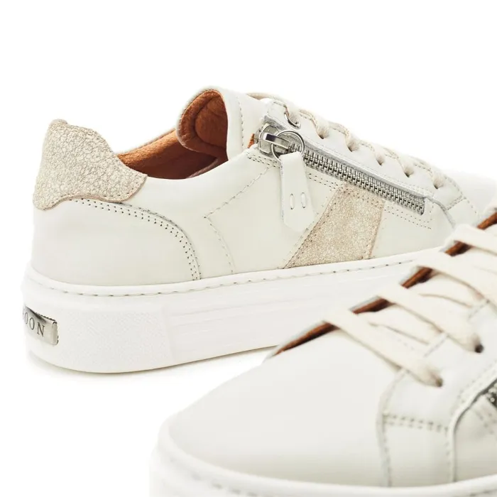 White Trainers Women Moda In Pelle Shoon Sh Ely Off White Leather