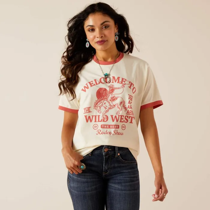 Wild West Show TShirt Coconut Milk Women Ariat TShirts and Tops