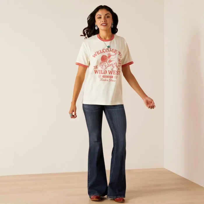 Wild West Show TShirt Coconut Milk Women Ariat TShirts and Tops