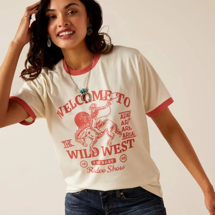 Wild West Show TShirt Coconut Milk Women Ariat TShirts and Tops