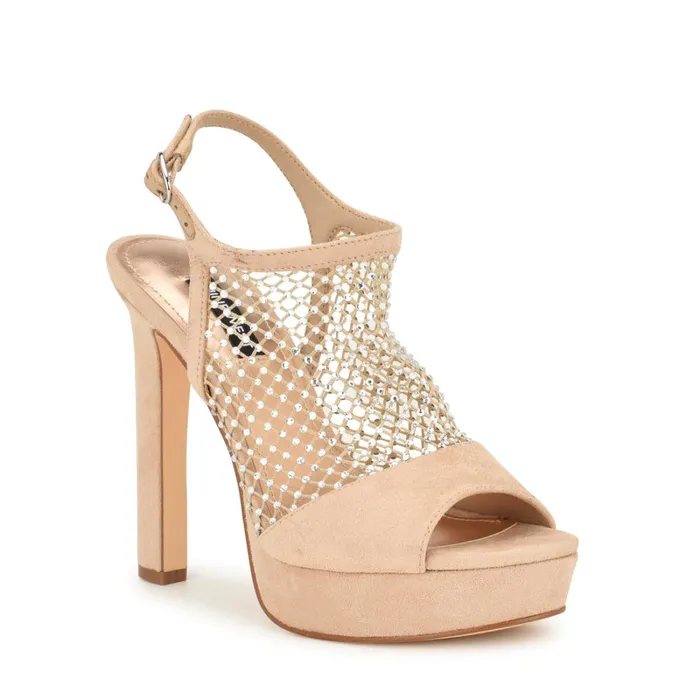 Wohmah Peep Toe Platform Sandals Barely Nude Women Nine West Platforms Wohmah Peep Toe Platform Sandals Barely Nude Women Nine West Platforms