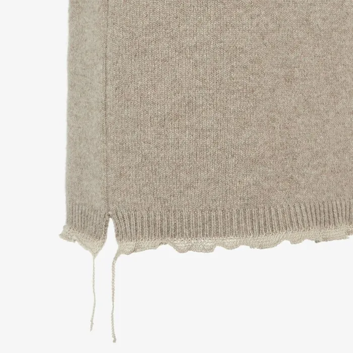 Woman Beige Cashmere Skirt Beige Fendi Knitwear