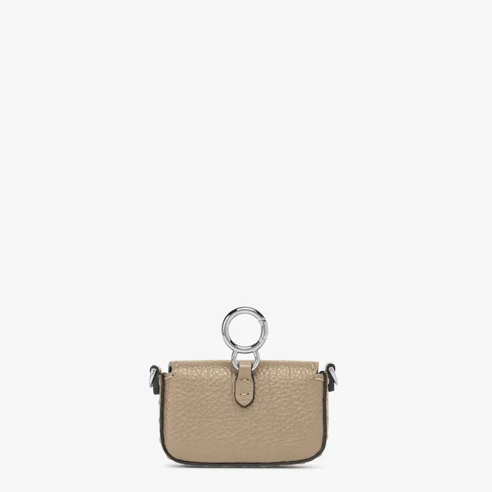 Woman Beige Leather Charm Beige Fendi Miniature Bags