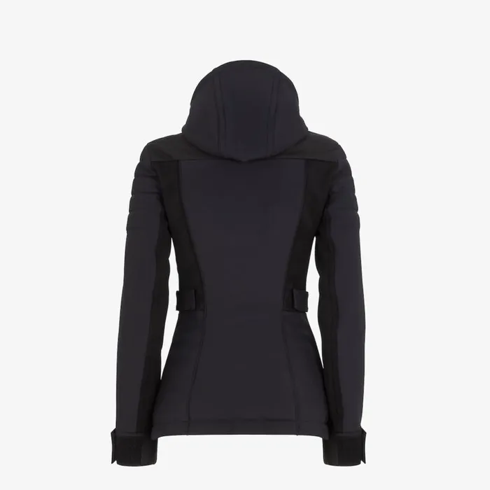Woman Black Tech Fabric Jacket Black Fendi Skiwear