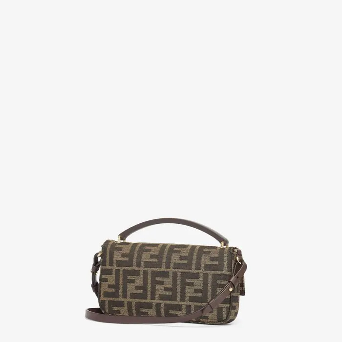 Woman Brown Ff Fabric Pouch Brown Fendi Mini Bags