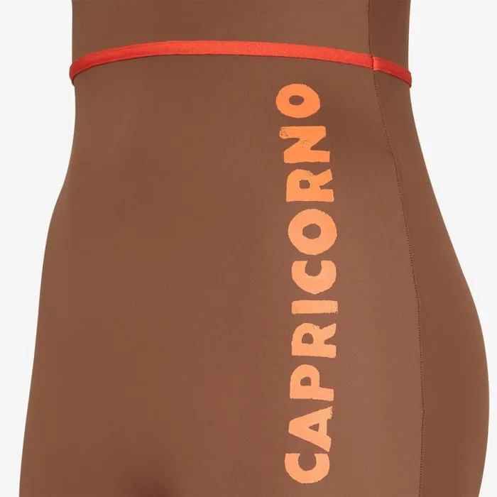 Woman Brown Lycra Bodysuit Brown Fendi Swimwear