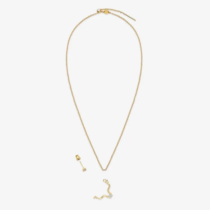 Woman GoldColour Taurus Set Gold Fendi Necklaces