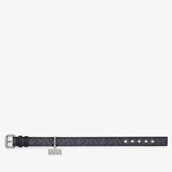 WomanMan Black Fabric Collar Black Fendi Pet Accessories