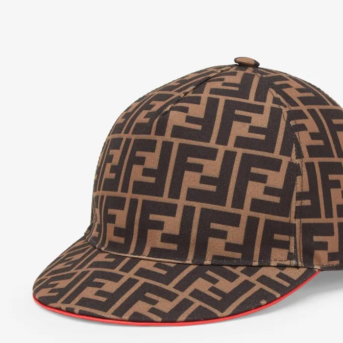 Woman Multicolour Fabric Baseball Cap Multicolour Fendi Hats and Gloves