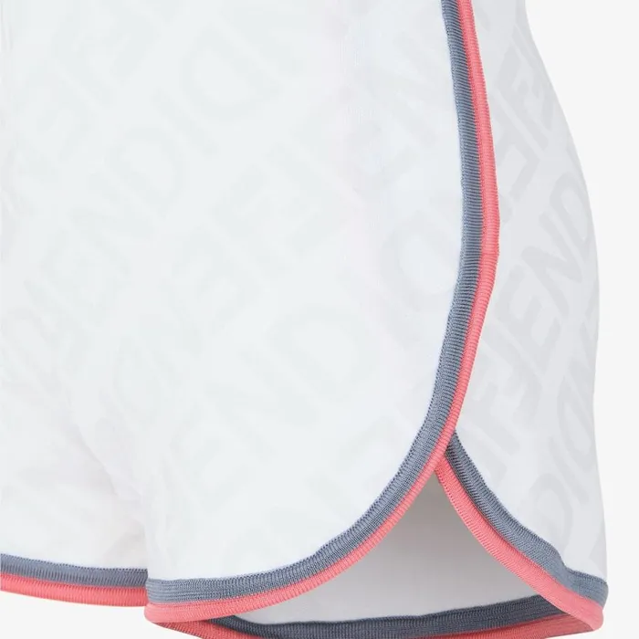 Woman White Viscose Shorts White Fendi Knitwear