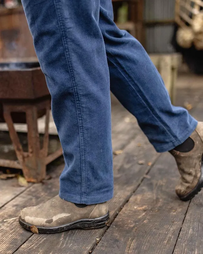 Women Bottoms Passenger Compass Recycled Corduroy Trouser Dark Denim Dark Denim