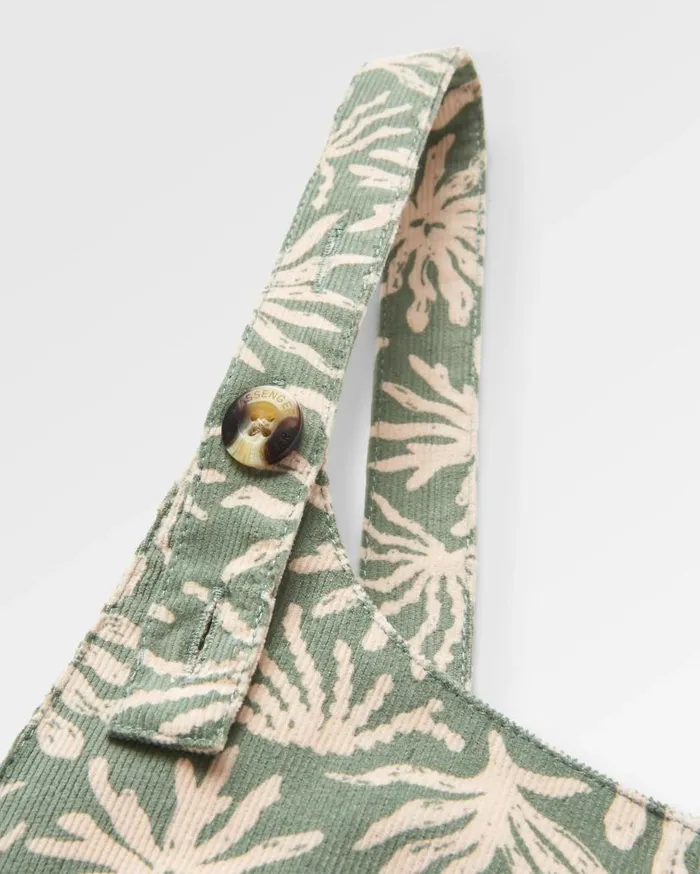 Women Bottoms Passenger Meadows Organic Cotton Cord Dungarees Seaweed Pistachio Seaweed Pistachio
