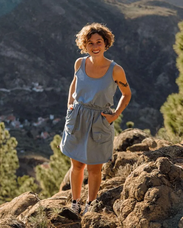 Women Bottoms Passenger Mesmorise Organic Cotton Dress Faded Denim Faded Denim
