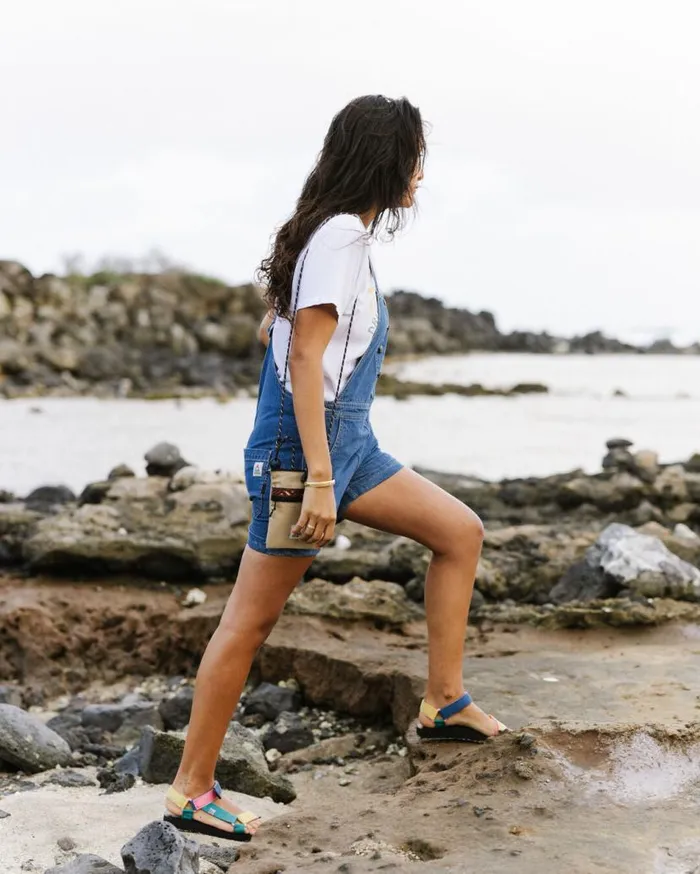 Women Bottoms Passenger Riverside Denim Short Dungarees Washed Denim Washed Denim