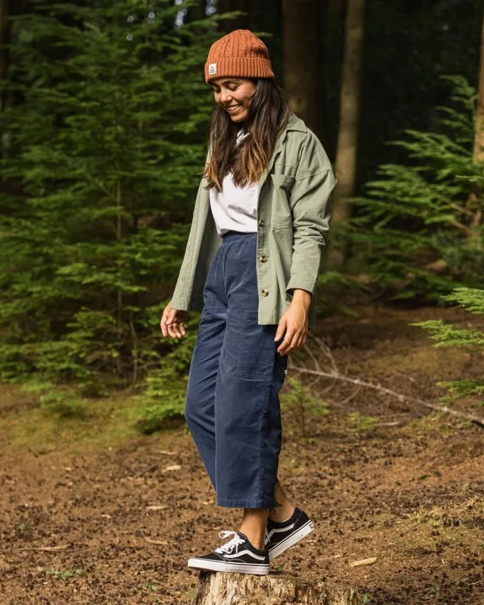 Women Bottoms Passenger Someday 20 Organic Corduroy Crop Trouser Dark Denim Dark Denim