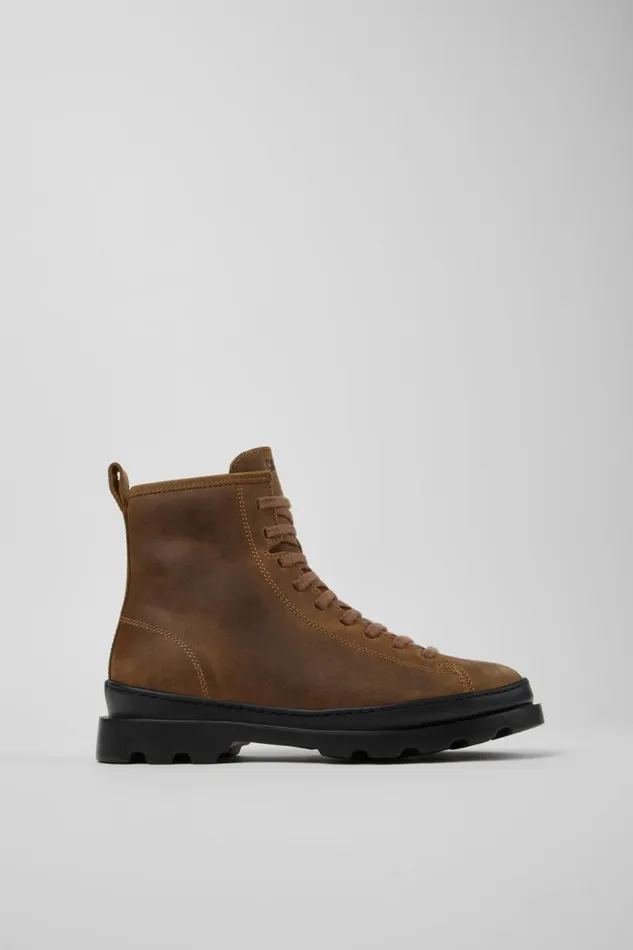 Women Camper Ankle Boots Brutus Brown Nubuck Boots Women Camper Ankle Boots Brutus Brown Nubuck Boots
