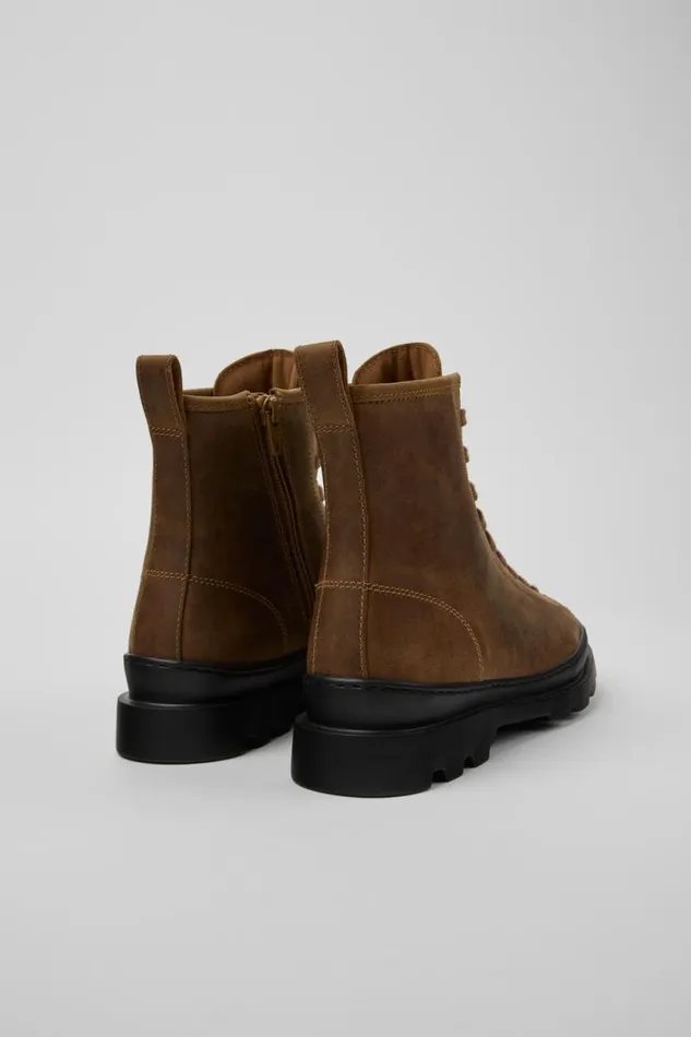 Women Camper Ankle Boots Brutus Brown Nubuck Boots Women Camper Ankle Boots Brutus Brown Nubuck Boots