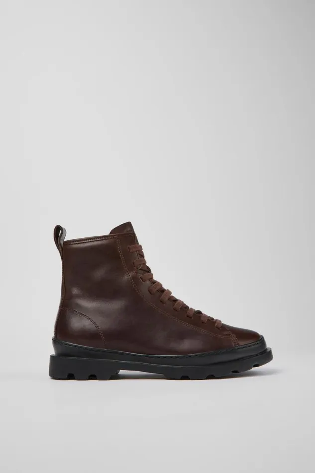 Women Camper Ankle Boots Brutus Burgundy Laceup Boots Women Camper Ankle Boots Brutus Burgundy Laceup Boots