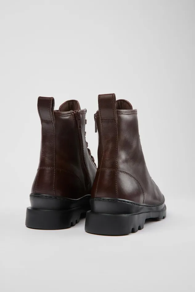 Women Camper Ankle Boots Brutus Burgundy Laceup Boots Women Camper Ankle Boots Brutus Burgundy Laceup Boots