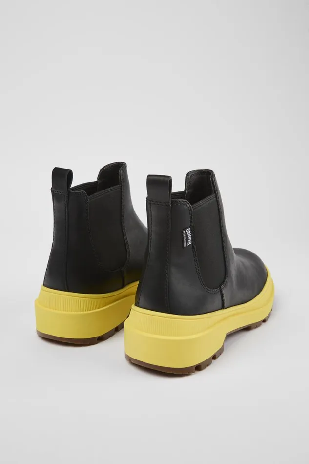 Women Camper Ankle Boots Brutus Trek HYDROSHIELD MICHELIN Black Leather Ankle Boots