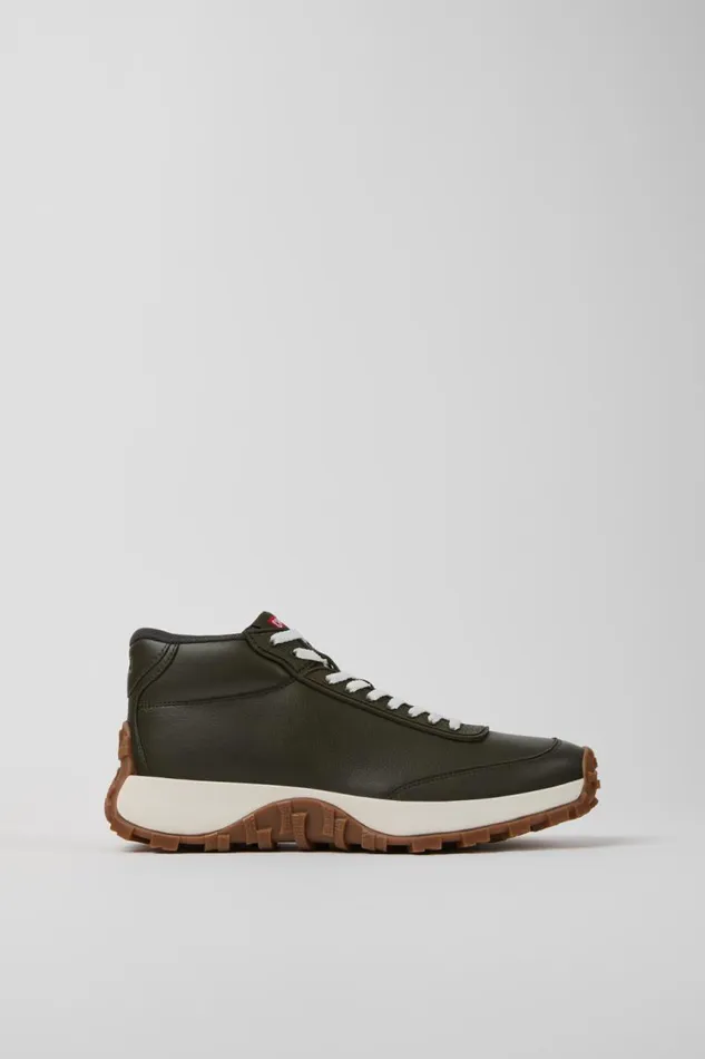 Women Camper Ankle Boots Drift Trail VIBRAM Green Leather Sneakers Women Camper Ankle Boots Drift Trail VIBRAM Green Leather Sneakers