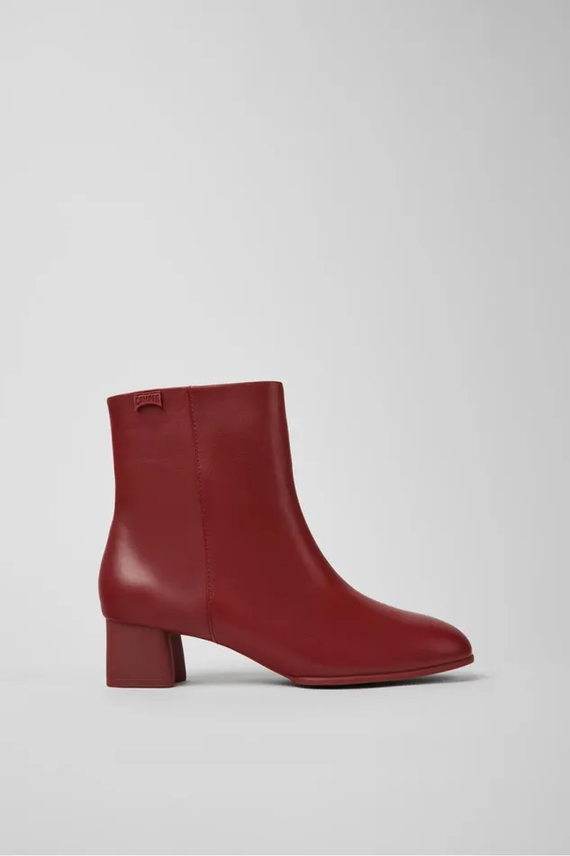 Women Camper Ankle Boots Katie Burgundy Leather Ankle Boots Women Camper Ankle Boots Katie Burgundy Leather Ankle Boots