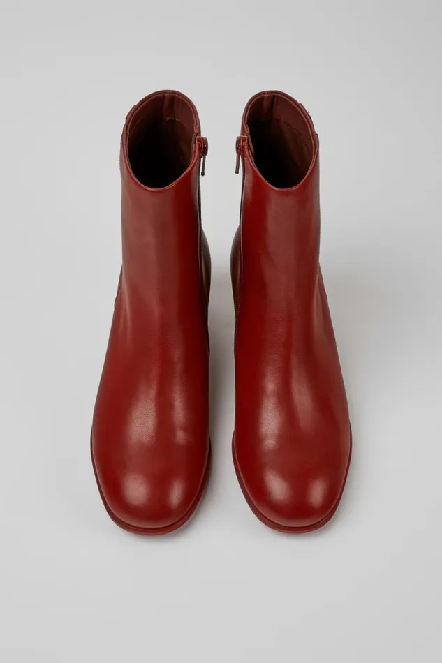 Women Camper Ankle Boots Katie Burgundy Leather Ankle Boots Women Camper Ankle Boots Katie Burgundy Leather Ankle Boots