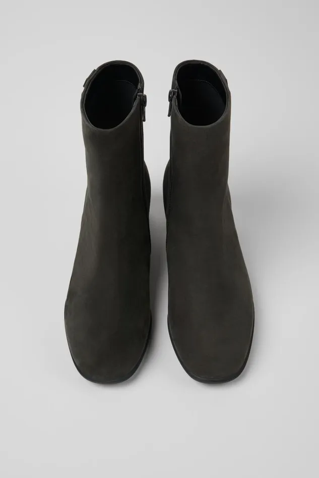 Women Camper Ankle Boots Katie Gray Nubuck Ankle Boots