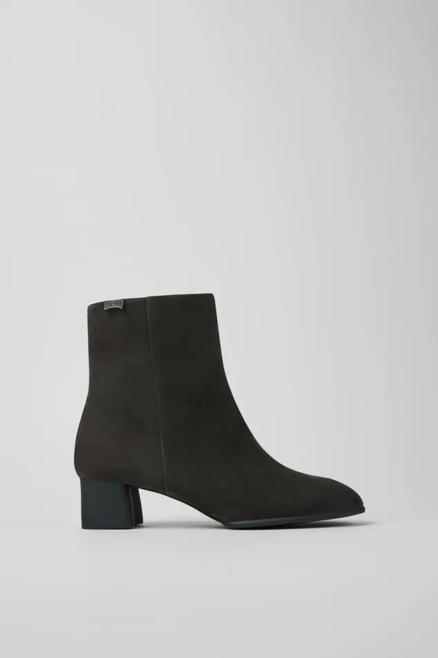 Women Camper Ankle Boots Katie Gray Nubuck Ankle Boots