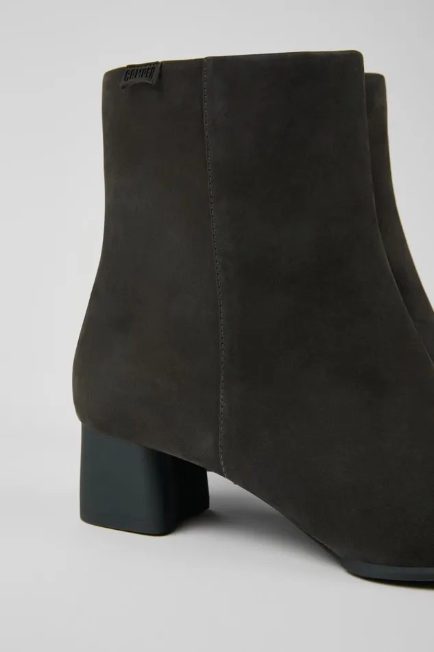 Women Camper Ankle Boots Katie Gray Nubuck Ankle Boots