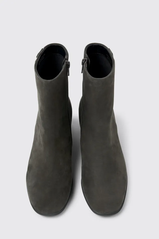 Women Camper Ankle Boots Katie Gray Nubuck Ankle Boots