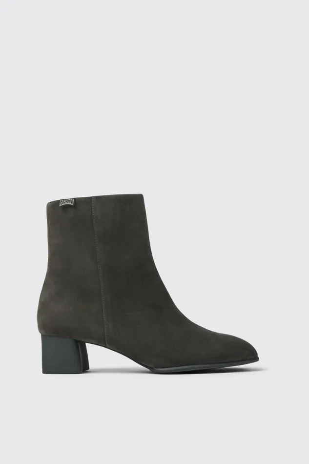Women Camper Ankle Boots Katie Gray Nubuck Ankle Boots