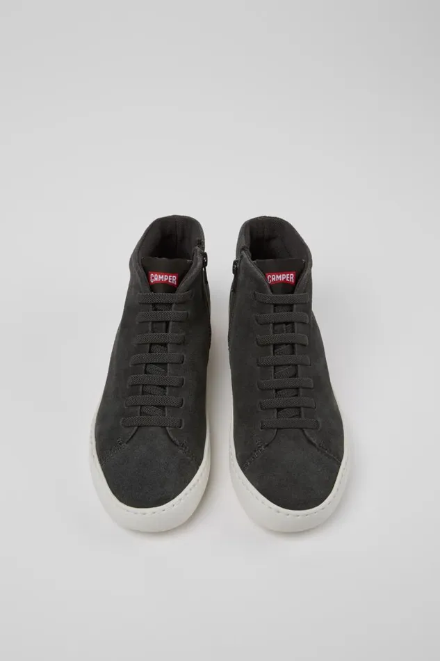 Women Camper Ankle Boots Peu Touring Gray Nubuck Ankle Boots
