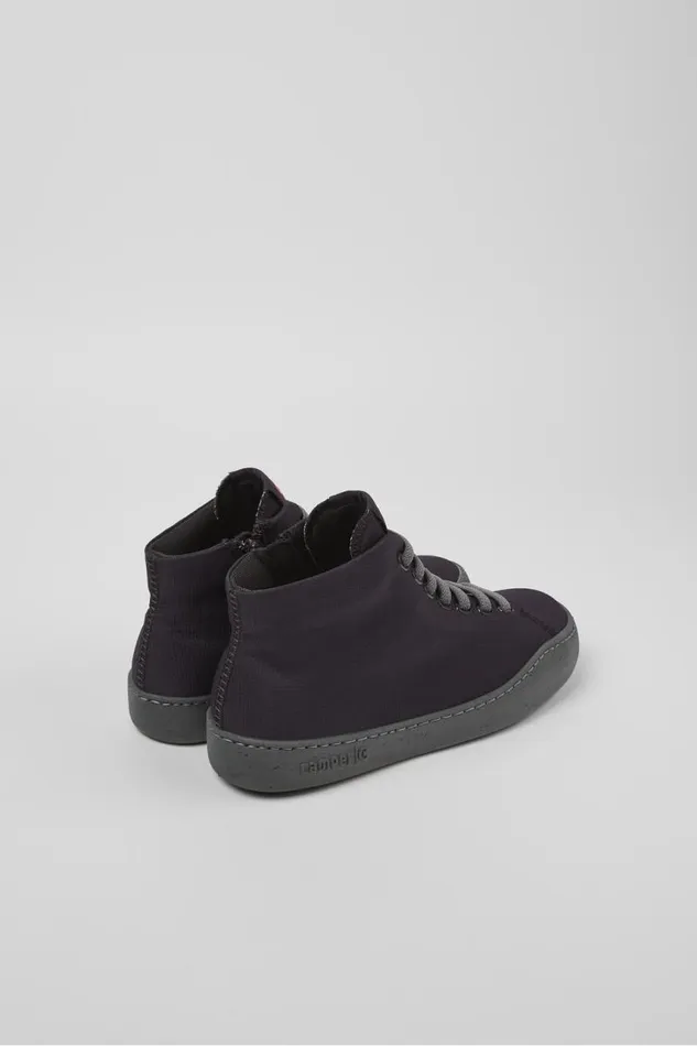 Women Camper Ankle Boots Peu Touring Purple Textile Ankle Boots