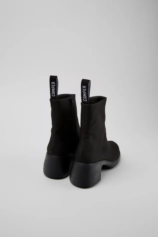 Women Camper Ankle Boots Thelma Black Textile Boots Women Camper Ankle Boots Thelma Black Textile Boots