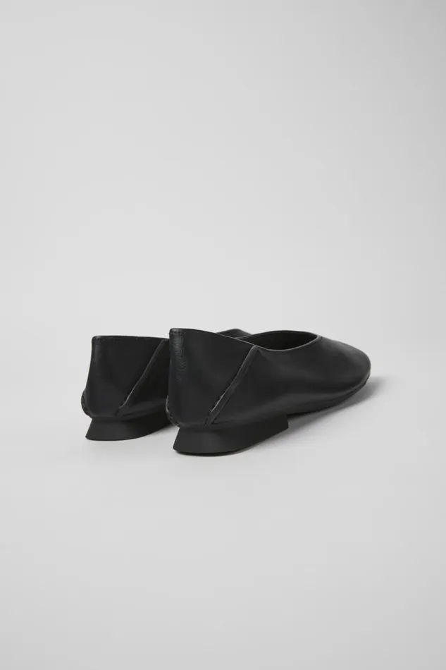 Women Camper Ballerinas Casi Myra Black Leather Moccasins Women Camper Ballerinas Casi Myra Black Leather Moccasins