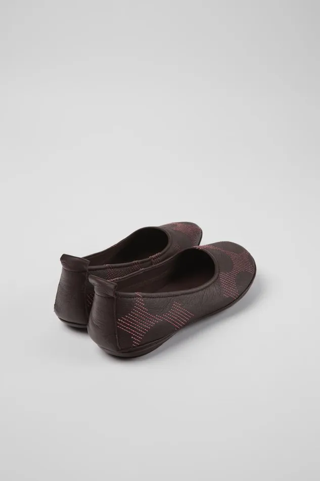Women Camper Ballerinas Twins Multicolored Leather Ballerinas
