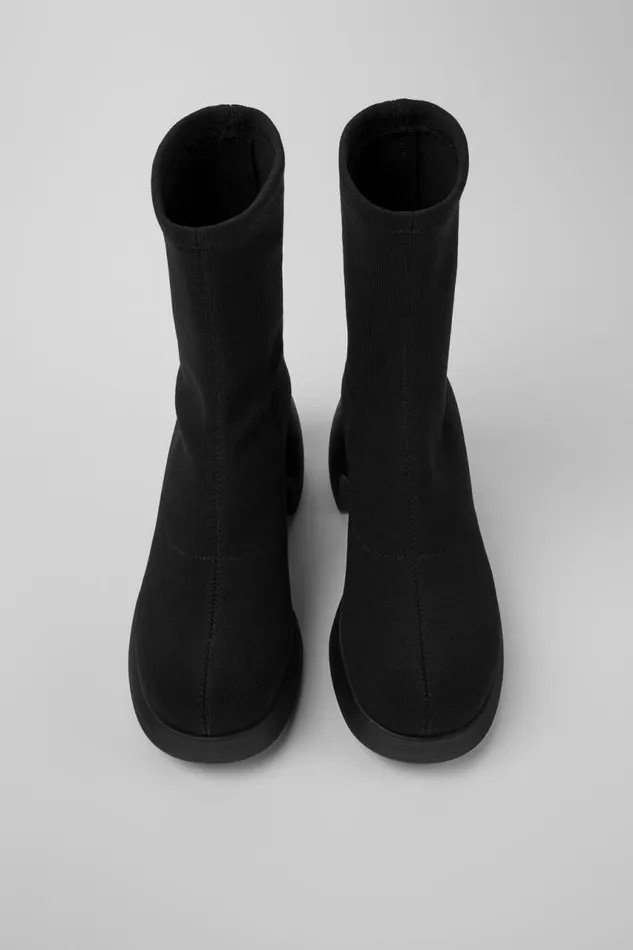 Women Camper Boots Thelma TENCEL Black Textile Boots Women Camper Boots Thelma TENCEL Black Textile Boots