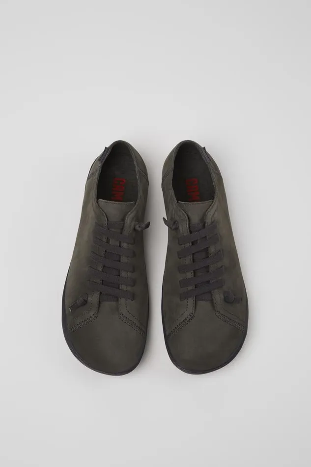 Women Camper Casual Shoes Peu Gray Nubuck Shoes Women Camper Casual Shoes Peu Gray Nubuck Shoes