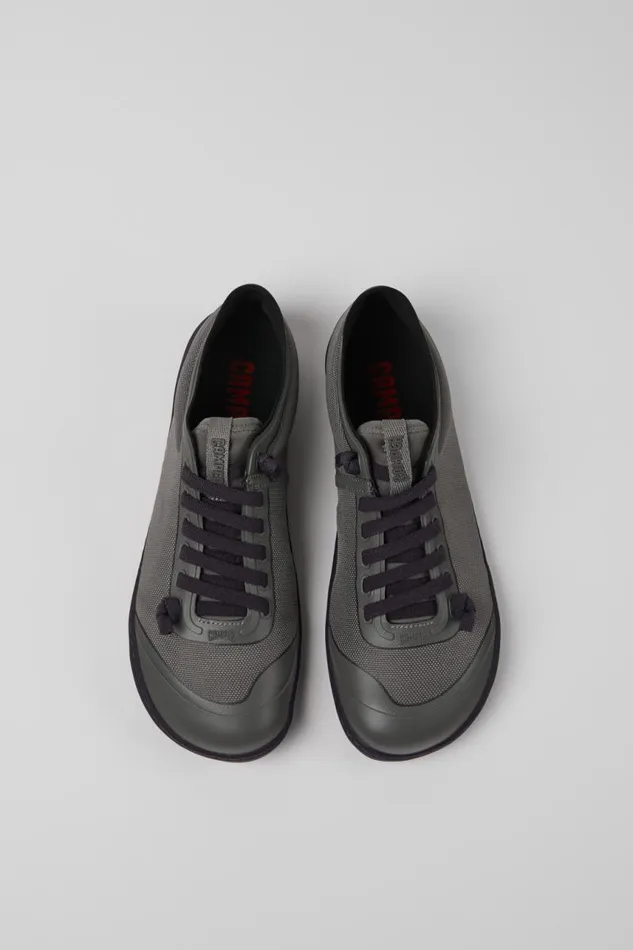 Women Camper Casual Shoes Peu Gray Textile Shoes Women Camper Casual Shoes Peu Gray Textile Shoes