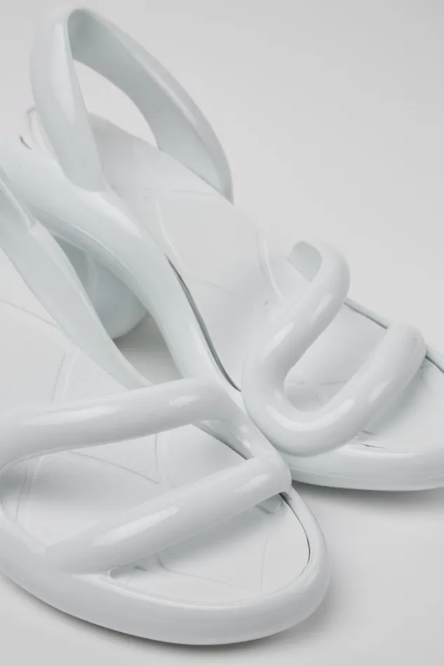 Women Camper Heels Kobarah White Unisex Sandals