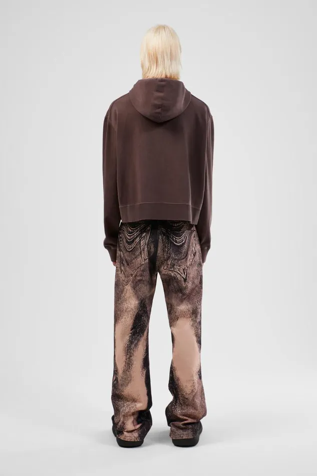 Women Camper Jersey Hoodie Dusty Brown Organic Cotton Hoodie