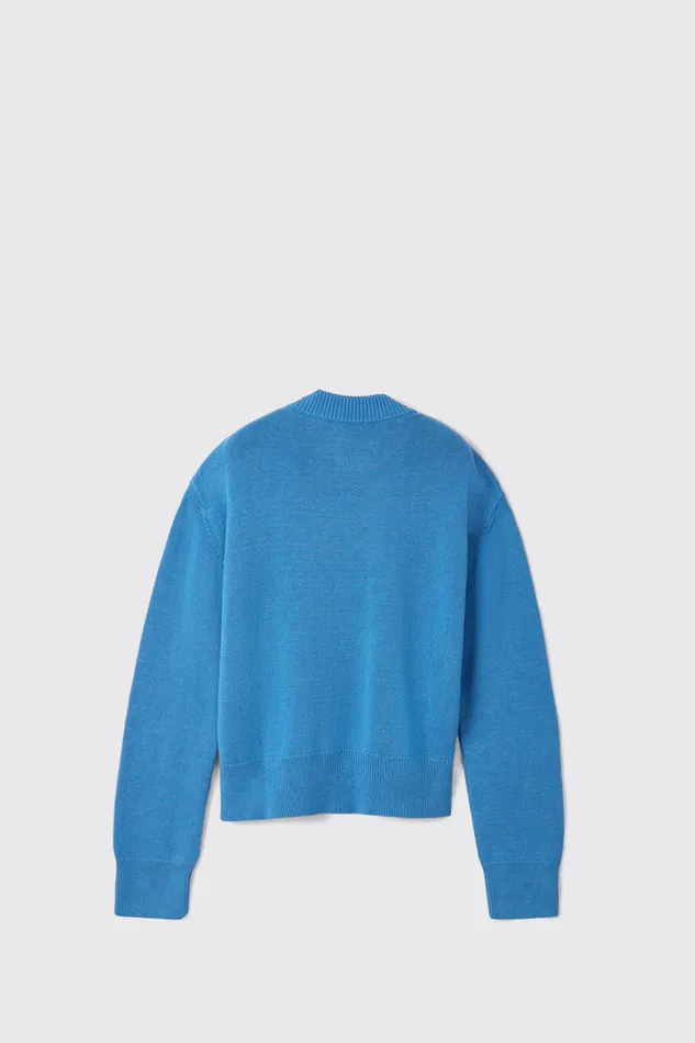 Women Camper Knit Melange Knit Sweater Blue Melange Knit Sweater Women Camper Knit Melange Knit Sweater Blue Melange Knit Sweater