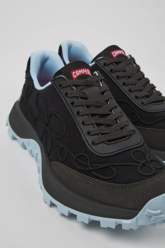 Women Camper Sneakers Drift Trail VIBRAM Black Textile And Nubuck Sneakers