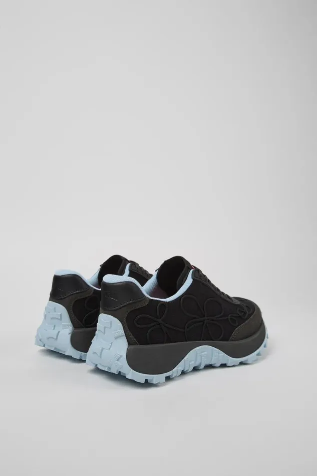 Women Camper Sneakers Drift Trail VIBRAM Black Textile And Nubuck Sneakers